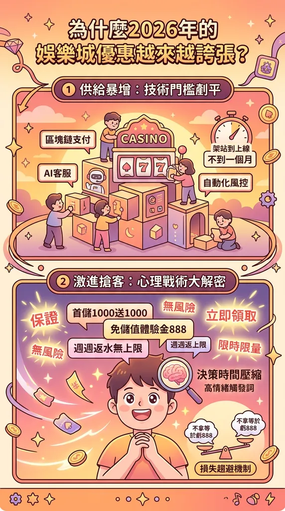 為什麼2026年的娛樂城優惠越來越誇張？